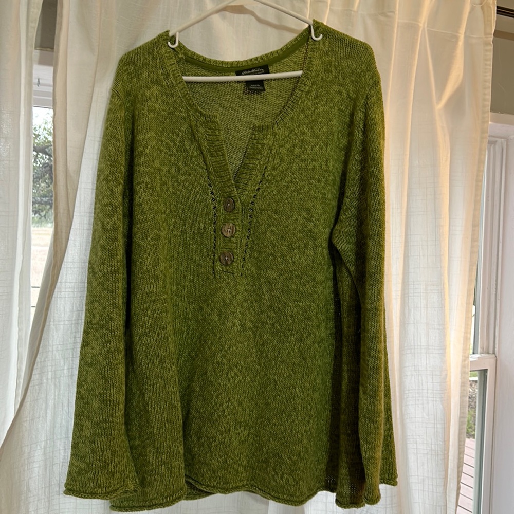 Eddie Bauer sweater. XXL. Green.
